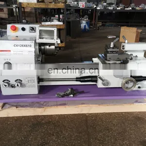 Manual Lathe Machine C6128 High Precision Metal Bench Mini Lathe Machine Price thumbnail-2