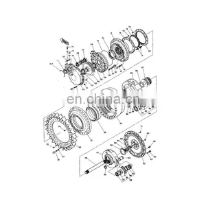 9064491 9138134 EX1800 Excavator Gear Box Device EX1800-2 Travel Gearbox For Hitachi thumbnail-1