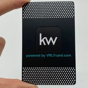 Custom Printing Name Loyalty Membership Metal Business Card Nfc Ntag215/216 Metal Card thumbnail-2
