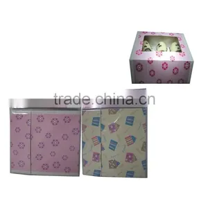 China Custom Cheap E-co Friendly Mini Paper Printing Folding House Shape Cupcake Boxes thumbnail-1
