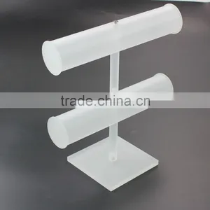 2 Layer Frosted Acrylic Bracelet Display, Bracelet Stand Wholesale thumbnail-2
