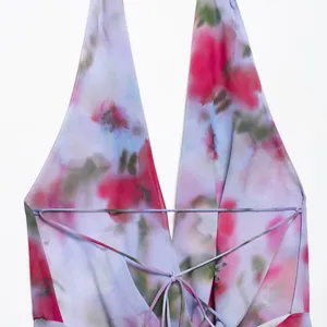 Spring New Dress for Women, Slim Fit and Casual Round Neck, Sleeveless Design, Niche Print thumbnail-2