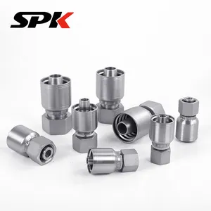 Parker One-Piece Hose Crimp Fittings, Series 43 Crimp Straight Fittings, High-Pressure Hydraulic Tube Crimp Straight Tube Fittings thumbnail-4