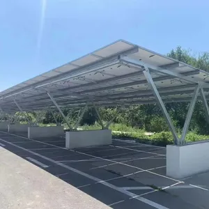 OEM Custom Solar Carport Steel Structure Manufacturer for Global Projects thumbnail-4