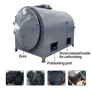 Corn Cob Chicken Manure Carbonization Equipment Coconut Shell Carbonization Furnace EPC thumbnail-5