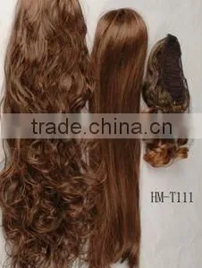 Synthetic/Human Hair Hairpiece,in Different Wave thumbnail-1