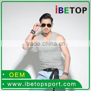 Customize Wholesales Simple Cotton Sport Vest Singlet thumbnail-1