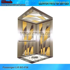 Luxurious Elevator 800kg / Lift Cabin / Elevator Parts thumbnail-1