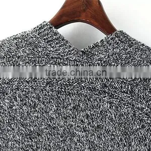 Deep V-neck Long Sweater Coat Lady Knitting Long Sweater Cardigan With Pockets thumbnail-6
