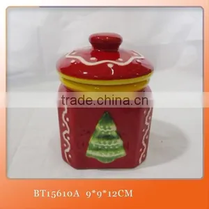 Christmas Penguin Ceramic Cookie Jar thumbnail-6