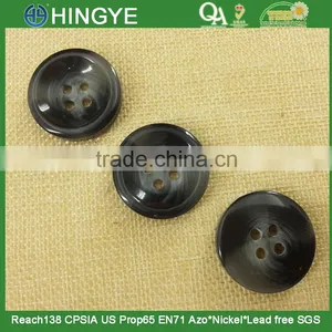 Resin 4 Holes Horn Button thumbnail-1