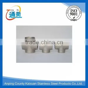Casting Stainless Steel Threaded Pipe Fittings Cross Supplier's Choice thumbnail-1