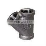 Galvanized Black 165 Banded Beaded 45 Degree Lateral Y BranchesMalleable Cast Iron Pipe Fittings thumbnail-1