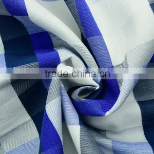 High Quality 100% Cotton Yarn Dyed Woven Plaid Fabric for Men Shirt thumbnail-3