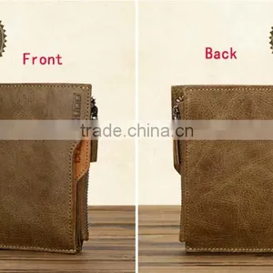 High Quality Customized Logo Travel Rfid Blocking Wallet Leather With Button thumbnail-2