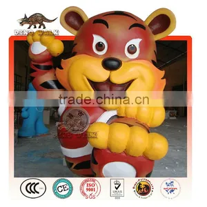 Cartoon Tiger Mascot Statue thumbnail-1