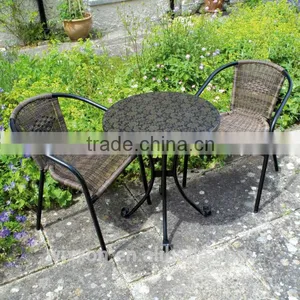 Garden Rattan Table Sets,Garden Wicker Table Sets,Bistro Table Set,Bistro Chair Set,Wicker Bistro Set,Patio Bistro Set thumbnail-1