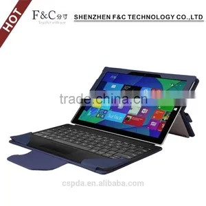 Business Blue Detached Tablet Keyboard Cover for Microsoft Surface Pro 4 Leather Case thumbnail-5