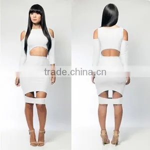 2014 White Hot Sexy Cut Out Dresses thumbnail-1
