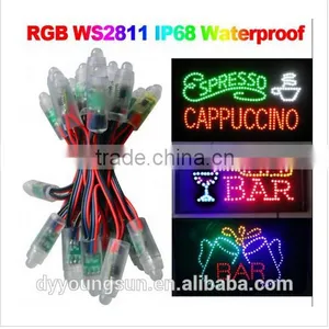 New WS2811 Led Pixel Module 12mm IP68 Waterproof DC5V Full Color RGB String Christmas LED Light Addressable as Ucs1903 WS2801 thumbnail-2