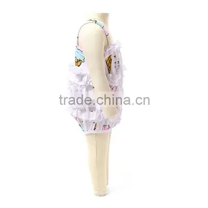 High Quality Wholesale Infant Sleeveless Cotton Cute Ruffle Dressy Baby Rompers thumbnail-2