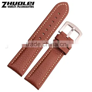 2015 Hot Fashion Grain Cowhide Leather Strap Watch 23mm Watch Strap Leather thumbnail-2