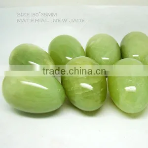 High Quality Natural Gemstone New Jade Eggs 50*35mm thumbnail-1