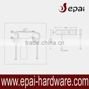 Stainless Steel Toilet Bathroom Shelfrail thumbnail-1