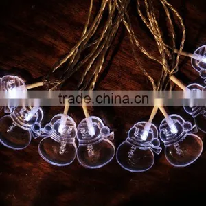 Xmas 10LED Snowman Light Chain thumbnail-1