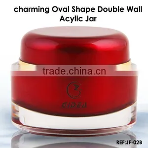 15ml 30ml 50ml Double Wall Cosmetic Acrylic Jars and Lids thumbnail-1
