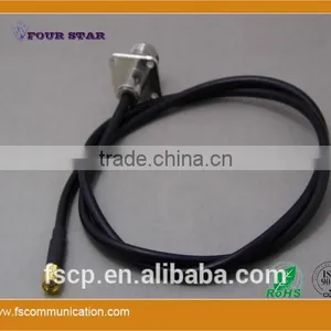 RG58 Cable Assembly With SMA Male Crimp to N Female Crimp 25.4mmSQ Flange Connetcors thumbnail-3