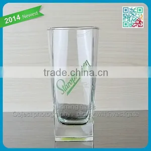 Tall Drinking Glass Milk Cup Heavy Drinking Milk Glass Cups thumbnail-1