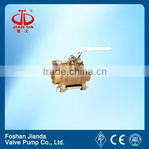 2 Inch 3 pc Female Threaded Brass Ball Valve thumbnail-1
