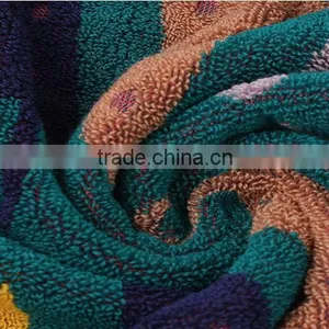 100% Cotton Yarn Dyed Jacquard Umbrella Soft Face Towel for Korea Market thumbnail-2