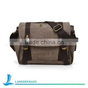 Durable Canvas Messenger Bag Shoulder Bag Single Shoulder Bags thumbnail-1