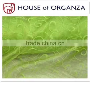 Flocking Organza Fabric for Curtain thumbnail-1