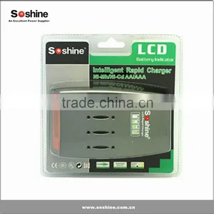 High Quality AAA AA Battery Charger With LCD Display, Quick Charger for AA, AAA Battery From Soshine thumbnail-3