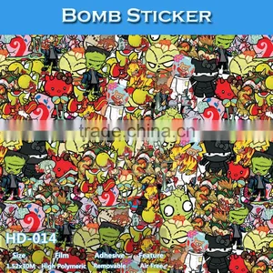 HD-010 Bubble Free Car Sticker Bomb Film Type And Body Stickers Use Car Wrapping Film thumbnail-5