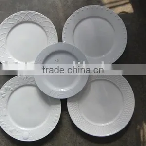 12" Porcelain Dinnerware Stocklot Plate thumbnail-1