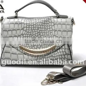Newest Crocodile Embossed With Flap Bag 2012 Fashion Ladies Handbag thumbnail-1