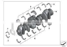 11217580483 CRANK SHAFT GENUINE thumbnail-1