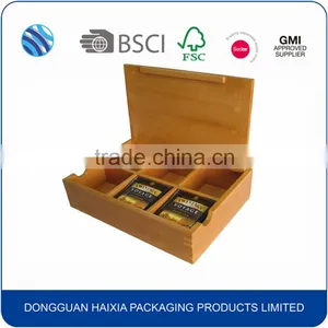 High Quality Wooden Tea Set Storage Packaging Box thumbnail-1
