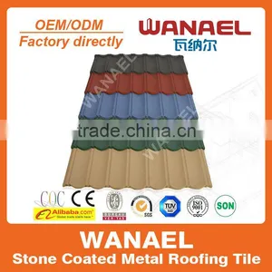Factory Direct Sale Colorful Stone Chip Coated Steel Roof Tile Factory / Asphalt Shingles thumbnail-1