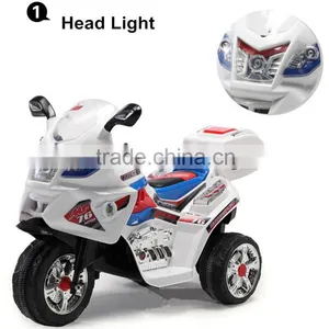 Kids Ride On Battery Powered 3 Wheel Motorcycle thumbnail-1