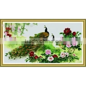 Peacock Counted Cross Stitch Kits, Cross Stitch Embroidery thumbnail-1