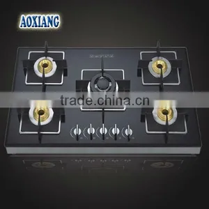 Kitchen 5 Burner Built-in Tempered Glass Gas Stove/ Gas Stove/ Gas Cooker AX-1219-5 thumbnail-1