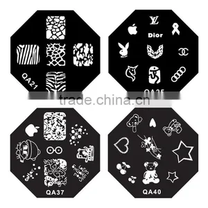 DIY Nail Art Nail Tools QA Series Stainless Nail Art Stamping Plates thumbnail-5