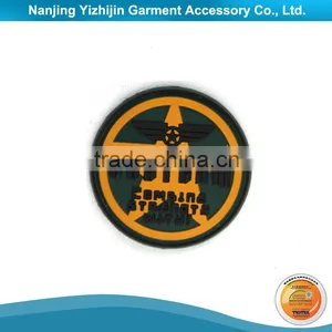 3D Embossed Logo Transparent Rubber Silicone Label thumbnail-2