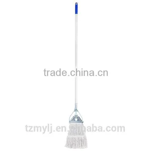 Iron Clip Can be Painted Looped Ends Cotton Floor Cleaning Mop 120cm Long Handle thumbnail-1