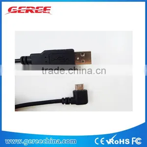 Right Angle Micro USB B Male To USB Male SYNC Data Converter Cable thumbnail-2